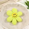 Accesorios de tela con relleno de algodón de girasol sonriente de dibujos animados en colores dulces para manualidades de accesorios para el cabello, broches, decoraciones para ropa, zapatos y bolsos