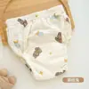 Fralda de Gaze para Bebê Fraldas de Pano Amarelo Mostarda para Bebê Calças de Treinamento Impermeáveis Fraldas de Algodão Laváveis Almofada para Recém-Nascido Toalha Fraldas
