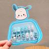 Pegatinas de uñas de dibujos animados para niños Sanrio, pegatinas autoadhesivas impermeables para uñas de niña pequeña, pegatinas de uñas de princesa para bebés