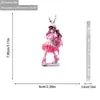 Pingente Saia Rosa de Acrílico para Menina Decoração de Retrovisor Interno de Carro Transfronteiriça Pingente de Mochila