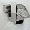 Tubo cuadrado de acero inoxidable 304 engrosado de 90 grados, codo largo y corto, accesorios de tubería de escape de acero inoxidable 201, soporte, accesorios de soldadura