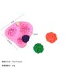 Molde de silicona con forma de cuatro rosas florecientes para pastel de flores, herramienta para hornear chocolate y fondant.