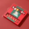 Juego de Vajilla Cuchara Navideña Muñeco de Nieve Alce Cuchara de Café Papá Noel Tenedor de Fruta Cuchara de Muñeca Tenedor Regalo