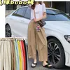 [Pantalones Balloon BoBo] Pantalones Coreanos Balloon Bobo Versátiles Ajustados que Cubren la Carne de Nueve Puntos Pantalones Casuales Transpirables para Mujer