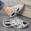 Pantuflas Transfronterizas para Hombre en Verano, Pantuflas Deportivas de Suela Gruesa, Pantuflas de Moda Que Se Sienten Como Pisar Mierda, Pantuflas Casuales de Moda, Sandalias Antideslizantes para Exterior