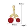 Transfronterizo Nuevo Estilo de Fruta Cereza Cereza Simple Moda Gama Alta DIY Pendientes Pulsera Colgante Accesorios
