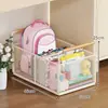 Estantería, estante de almacenamiento para mochilas de estudiantes, unidad de almacenamiento móvil, organizador de libros para debajo del escritorio, carrito pequeño de pie, artículos útiles para el aula