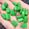 Colgante Verde Jadeíta de Doble Agujero Sin Preocupaciones Cuentas Sueltas en Colores Beige, Rojo, Verde, Azul Zafiro y Aguamarina para Hacer Joyería