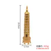 Fábrica de Decoración de la Torre Wenchang de Latón Venta al por Mayor Examen de Admisión Universitaria para ser no. 1 Decoración de Escritorio de Estudio Torre de Nueve Pisos de Cobre Puro Sólido