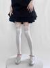 Calcetines Blancos de Encaje hasta la Pantorrilla Estilo Ballet para Mujer Primavera y Verano Delgados Jk Lolita Lazo de Correa Medias Cortas