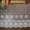 Nova decoração de cortina e janela, acessórios de bordado para vestido de noiva, acabamento de renda 35cm, bainha de saia de renda, acessórios de vestuário em estoque