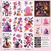 Adesivos de Halloween Atacado Transfronteiriços Rosa Desenho Animado Animal Abóbora Adesivos de Janela Decoração de Feriado Adesivos Estáticos de Janela