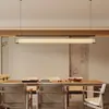 Estética Dinastia Song sala de chá luminária pendente linear designer estilo antigo chinês balcão de bar sala de jantar mesa de prata restaurante luminária pendente