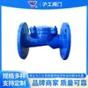 Shanghai Hugong Válvula de Retención de Caucho H44X-16Q Hierro Dúctil Brida Válvula Unidireccional Horizontal Anti-Retorno