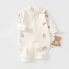Ropa para Bebé Primavera y Otoño Clase A Mameluco de Algodón Puro para Niños y Niñas Nuevo Estilo de Otoño Body de Dos Piezas Todo Algodón