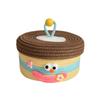 Cesta de Armazenamento para Banheiro Caixa de Armazenamento de Lanches para Varanda Mesa de Centro Sala de Estar Sala de Jantar Brinquedo Armário de TV Cesta de Armazenamento para Diversos