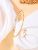 Pulseira Geométrico Minimalista com Zircônia Incrustada em Cobre 18K, Pulseira Aberta Fashion de Luxo Leve, Pulseira Geométrico com Incrustação de Cobre