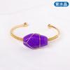Pulsera Ataúd de Cristal Natural Transfronterizo Cristal Yuan Piedra Original Enrollada Personalidad Joyería de Moda Cristal Pulsera Ajustable