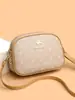 Bolso bandolera mujer 2026 nuevo estilo bolso de hombro moda simple casual estampado bolso pequeño redondo para dama bolso de hombro único estampado