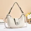 Bolsa Meia-Lua Portátil de Ombro Axila Elegante Bolsa Transversal Feminina Simples Luxo Para o Trabalho Aniversário Presente Encontro Novo Verão