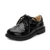 Zapatos de Cuero Blancos y Negros para Niños y Niñas 2026 Nuevo Estilo Británico Zapatos Casuales de Rendimiento para Niños Mayores Estilo Coreano Zapatos para Estudiantes para Niños Pequeños