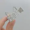 Exquisita Flor de Durazno Pinza para el Pelo Flor en la Parte Trasera de la Cabeza Pinza Pinza de Tiburón Grande Aleación Pedrería Perla Accesorios para el Cabello Pinza para el Cabello Pinza para el Cabello