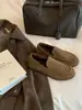 Zapatos Perezosos de Felpa Redondos Estilo Ma de Uva para Mujer, Mocasines de Estilo Old Money con Forro de Lana, Zapatos Cálidos de Algodón con Forro de Lana, Mocasines
