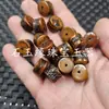 Cuentas sueltas de ámbar sintético, cuentas cilíndricas esmeriladas mate, accesorios para joyería, accesorios para joyería de junta de bambú antiguo