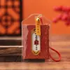 Sachê de bênção do templo Lingyin Sachê padrão de onda do mar Amuleto de boa sorte e saúde Pingente de bagagem de mão Bênção Guanyin e guarda imperial