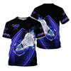 Patrón de Bádminton Impresión 3D Transfronterizo Nuevo Camiseta Casual de Manga Corta para Hombre Venta Directa de Fábrica Suministro de Exportación Venta al por Mayor
