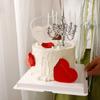 Vela Decorativa para Bolo de Dia dos Namorados Encaixável Castiçal Romântico Europeu Aniversário de Amor Casal Sobremesa Decoração