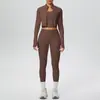 Ropa de Yoga Nueva Nude Ajustada, Conjunto Deportivo Transpirable de Secado Rápido de Tres Piezas, Ropa para Correr, Entrenamiento y Fitness al Aire Libre para Mujeres