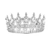 Tocado de corona redonda barroca transfronteriza de aleación, accesorios para bodas, cumpleaños, ceremonias de adultos, corona redonda, accesorios para el cabello.