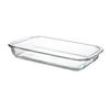 Vidro resistente ao calor de alto borossilicato, assadeiras, forno, micro-ondas, doméstico, resistente a altas temperaturas, retangular, prato de peixe cozido no vapor