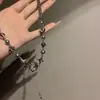 Colar com Pingente de Cruz e Franjas de Zircônia Moonlight para Mulheres Estilo Hip-Hop Ins Acessórios Patchwork Garota Popular 2025 Mais Fácil de Combinar Colar