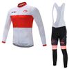 JIEPOLLY roupa de ciclismo traje de manga comprida almofada de silicone bicicleta masculina e feminina secagem rápida roupas para atividades ao ar livre