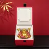 Fábrica Tubao Barriga Grande Buda Maitreya Giratório Yuanbao Moedas de Cobre Buda Risonho Mesa de Casa Liga de Zinco Ornamento de Atração de Riqueza