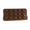 Molde de Silicone Coração Gota d'Água com 15 Peças para Bolo Chocolate Pudim Gesso Aromaterapia Assar Fondant Molde DIY