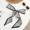 Pañuelo de Seda Flor de Anacardo Tira Larga Nueva Moda Pañuelo Pequeño Estilo Coreano Pañuelo para la Cabeza Coleta Cinta para el Cabello Cinturón