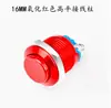 Interruptor de Botón Pulsador Metálico al por Mayor de 12 mm 16 mm Pie de Tornillo Completamente Oxidado Pie de Soldadura Punto de Reinicio Automático Multicolor