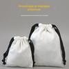 Bolsa de Pano de Algodão, Pequena Bolsa de Pano, Bolsa de Linho, Saco de Poeira Pequeno para Presente, Bolsa de Lona com Cordão de Tecido, Bolsa de Armazenamento de Cordão para Casa