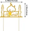 Toppers de Bolo de Lua Transfronteiriços, Inserts de Bolo de Papel com Glitter, Fornecimento Direto do Fabricante para Decorações de Bolo de Festa do Oriente Médio