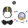 Casco de Motocicleta para Gato con Set de Gafas Yorkshire Chihuahua Sombrero para Montar al Aire Libre Accesorios para Mascotas Venta al por Mayor