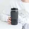 Taza Térmica Simple de Acero Inoxidable 304 Taza de Café Creativa con Tapa Pop-Up para Llevar Taza de Agua Portátil para Viajes al Aire Libre Montaje en Coche