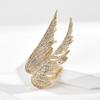 Elegante broche de lujo broche completo de circón chapado en cobre oro real fabricantes al por mayor una generación de cabello