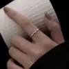 Anel Simples Ultrafino Onda Liso Europeu e Americano Transfronteiriço Não Desbota Anel de Cauda Fina Pulseira Aço Titânio Banhado a Ouro 18K
