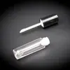 Tubo redondo de brillo labial de 3ml6ml material de embalaje plástico transparente brillo labial botella vacía maquillaje moldeo por inyección tubo de brillo labial material de embalaje