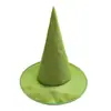 Harry Potter Halloween Sombrero de Bruja Verde Sombrero Mágico Verde El Mago de Oz Dibujos Animados Sombrero de Bruja DIY Adorno para la Cabeza
