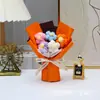 Ramo de Flores de Hilo Tejido Simuladas, Ramo de Flores Artificiales Pomposas Hecho a Mano, Fabricante de Souvenirs Transfronterizos y Venta al por Mayor de Regalos