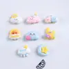 Mini estrellas de dibujos animados, nubes, arcoíris, sol, accesorios de resina, accesorios de pegamento de crema, pasadores para el cabello DIY, coleteros, decoraciones